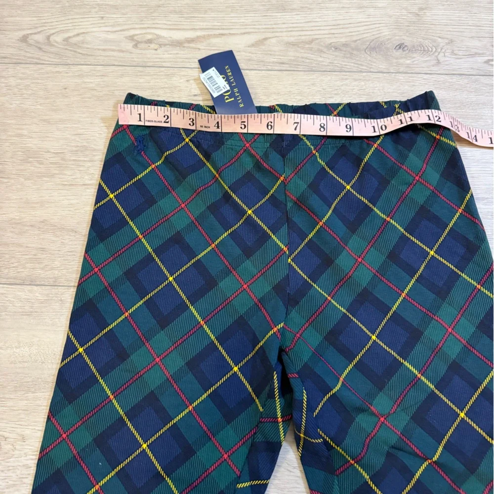 NWT Ralph‎ Lauren Youth Plaid leggings Large